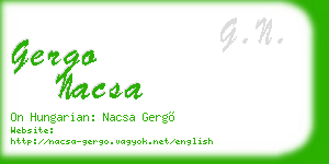 gergo nacsa business card